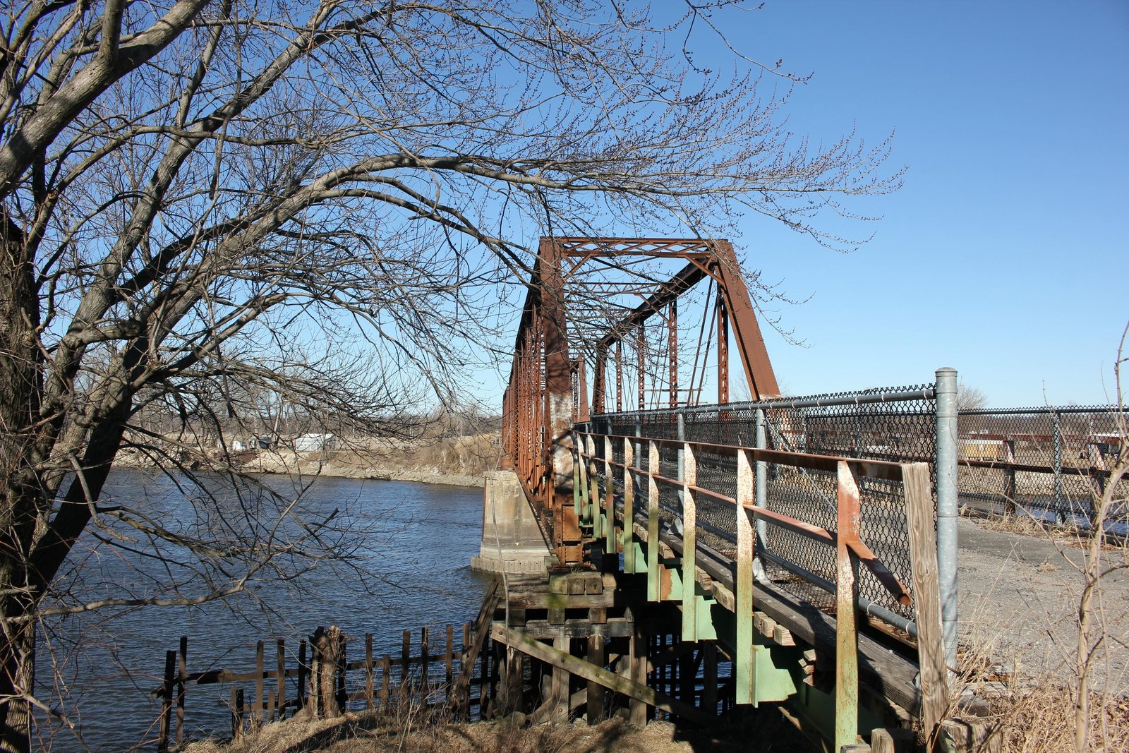 Looking north